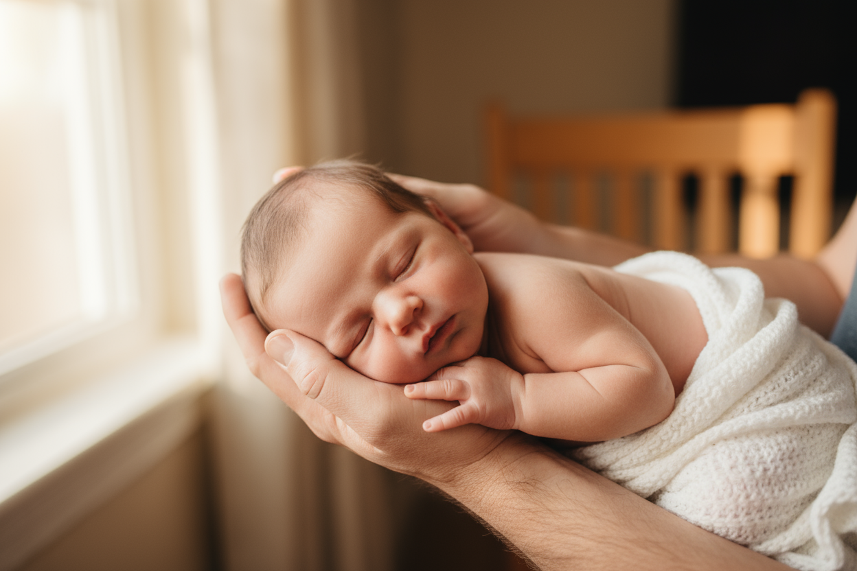 Create a baby in the hands